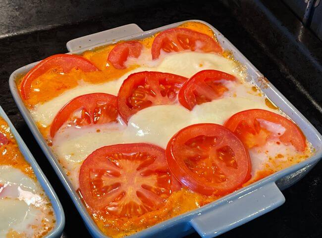 Hähnchenbrust Tomate Mozzarella - backen