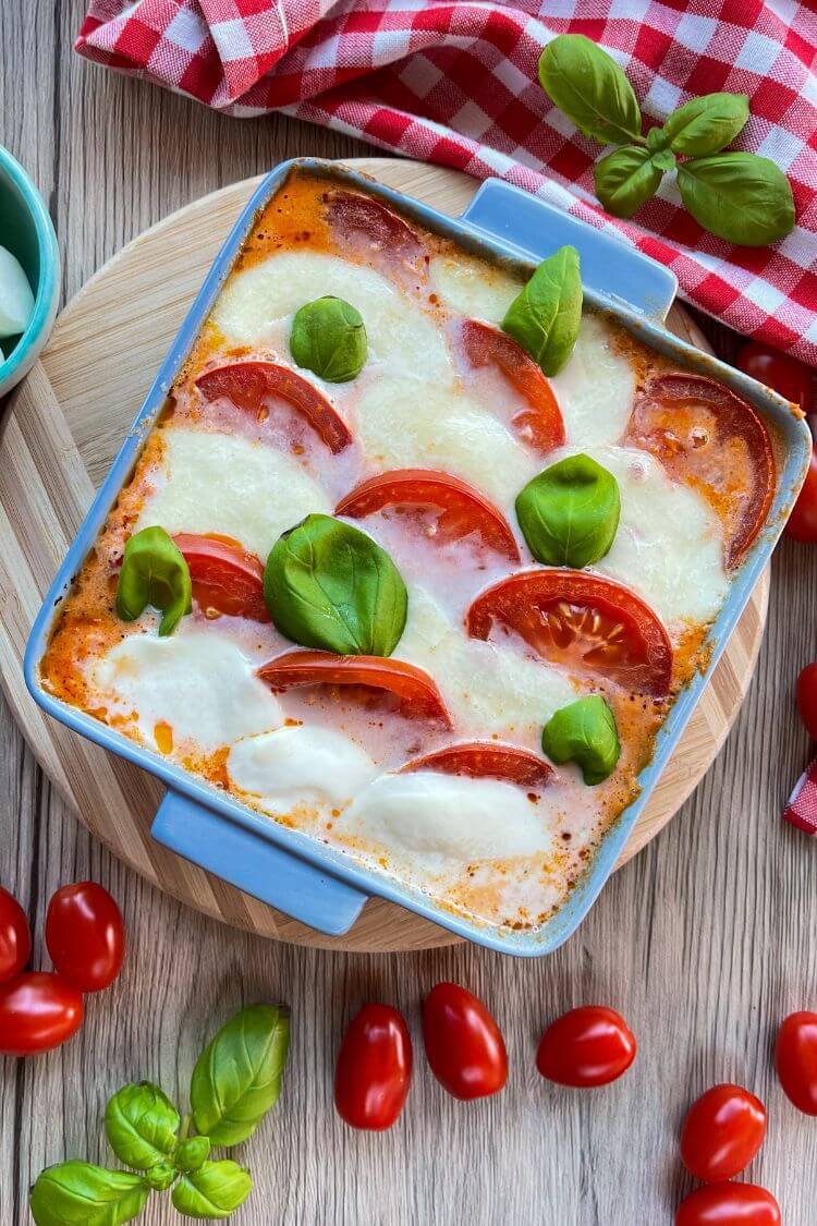 Hähnchenbrust Tomate Mozzarella aus dem Ofen