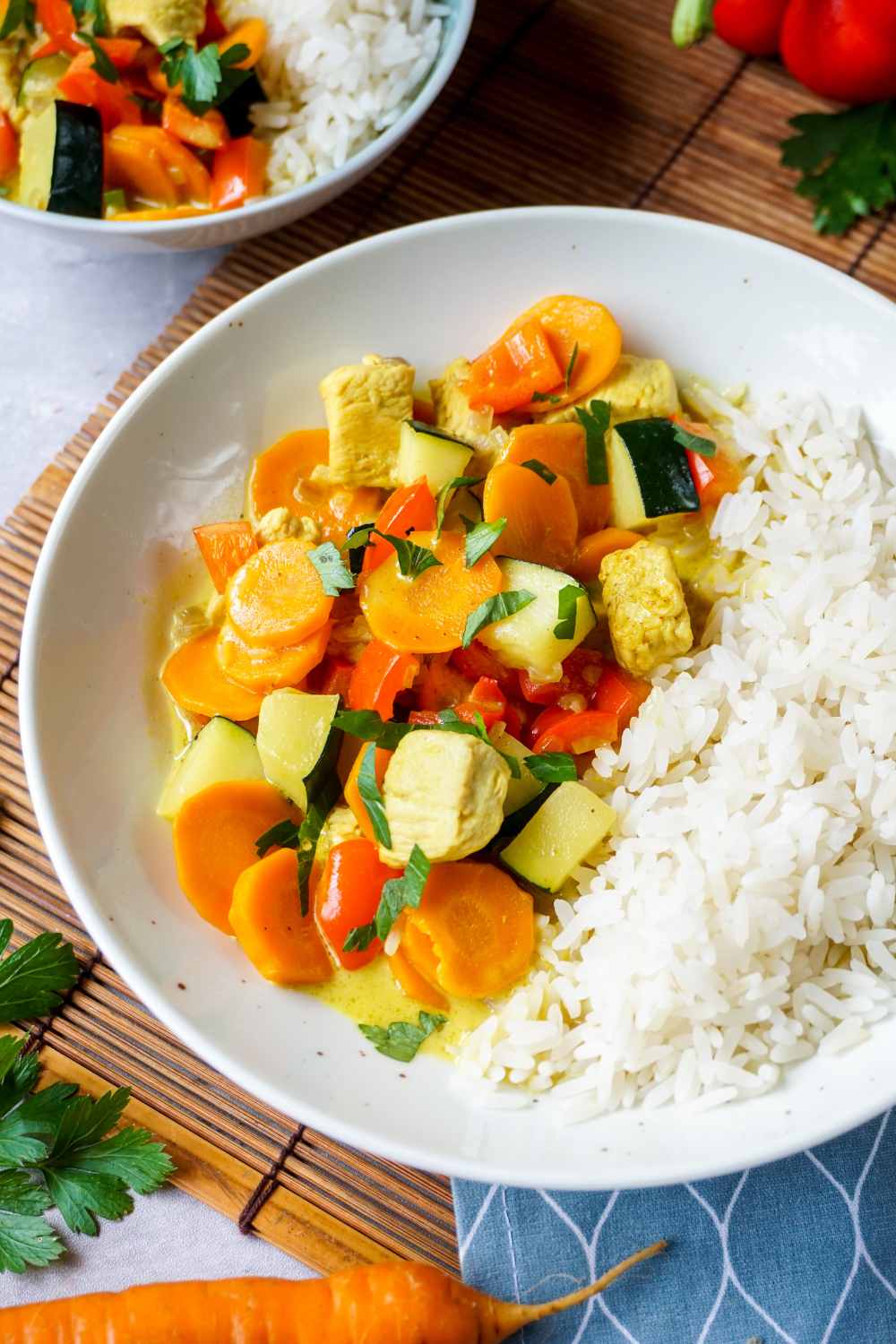 Hähnchencurry mit Kokosmilch Hähnchencurry mit Kokosmilch