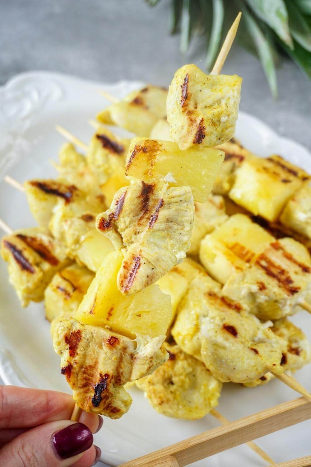 Hähnchen-Ananas-Spieße vom Grill Hähnchen-Ananas-Spieße vom Grill