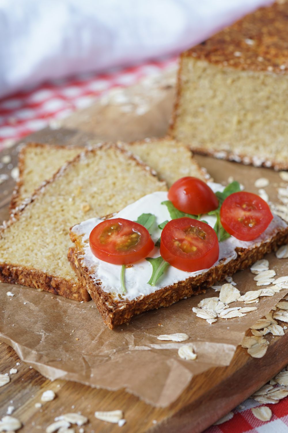 Haferflocken-Quark-Brot