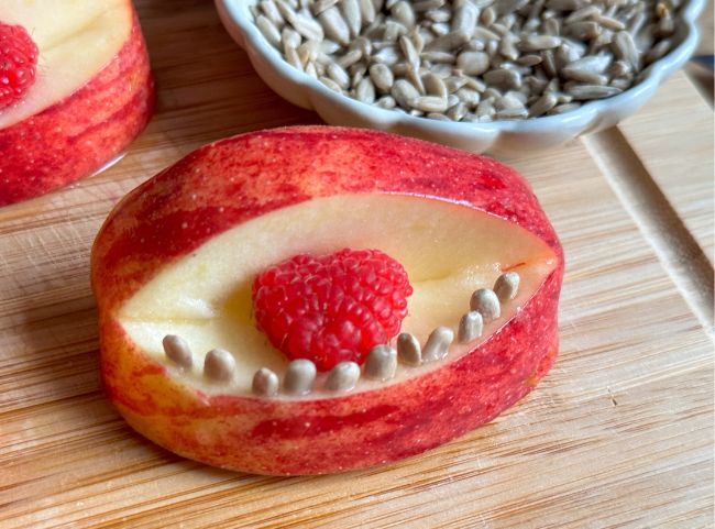 Halloween-Gebiss Apfel Zähne