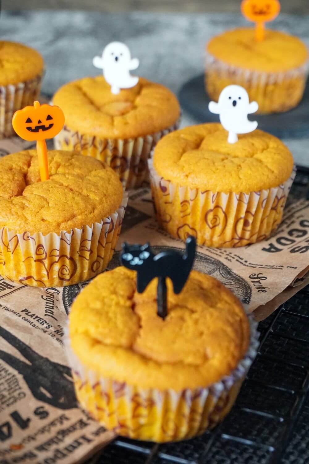 Kürbismuffins als Halloween Muffins