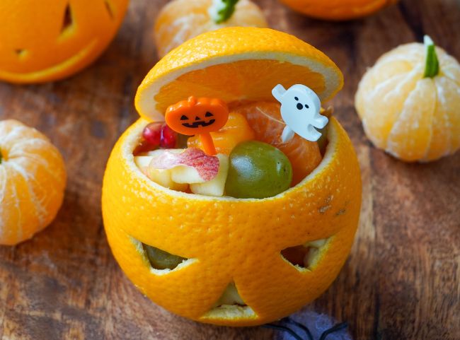 Halloween Obstsalat Orange