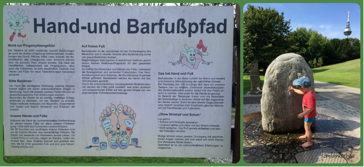 Hand-Barfusspfad im Luisenpark Mannheim