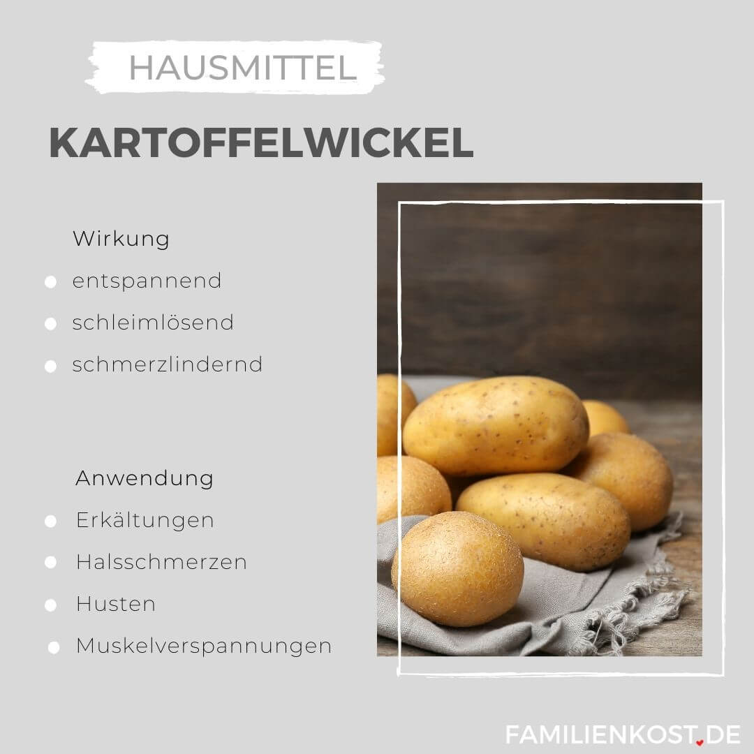 Hausmittel Kartoffelwickel