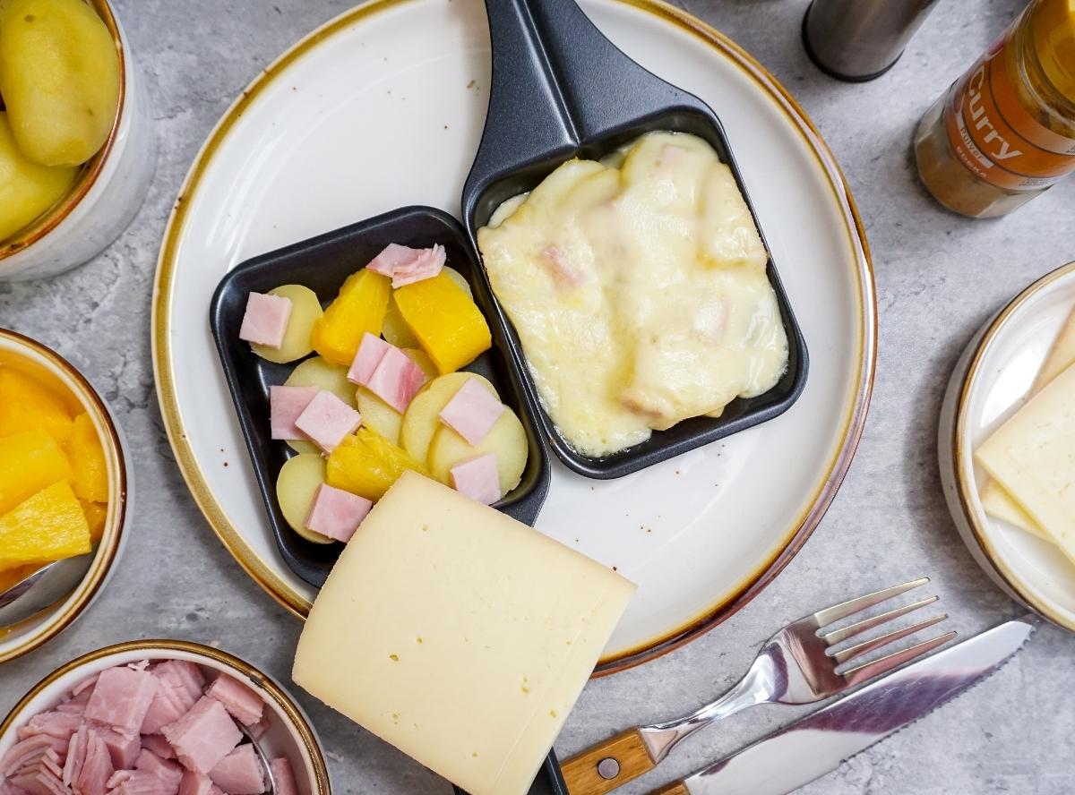 Hawaii Raclette Pfännchen mit Ananas
