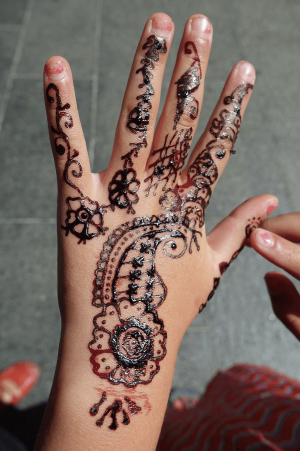 Australien Henna Hand Australien Henna Hand