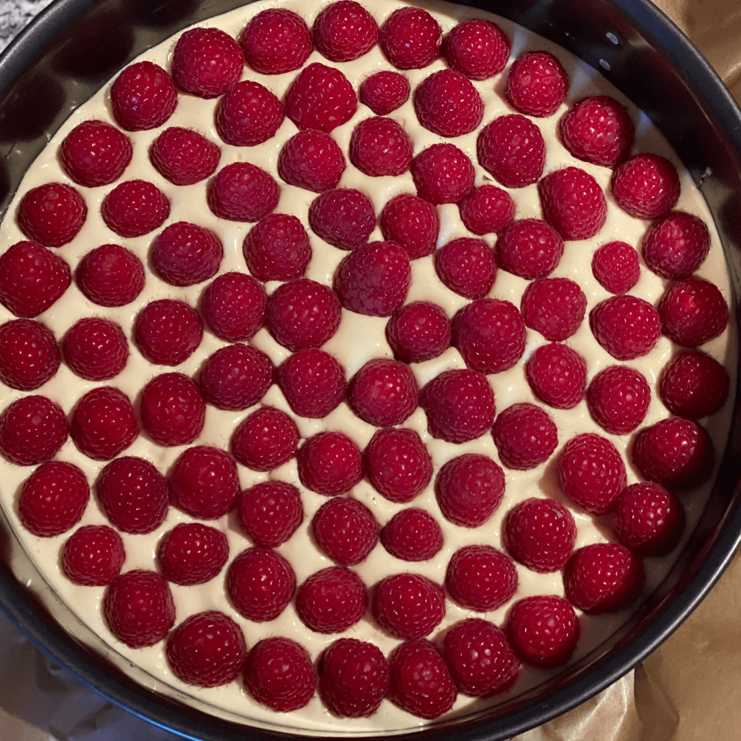 Himbeerkuchen backen