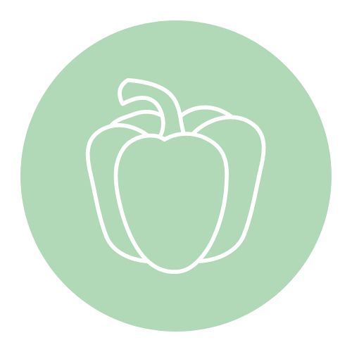 Icon Rezepte mit frischer Paprika