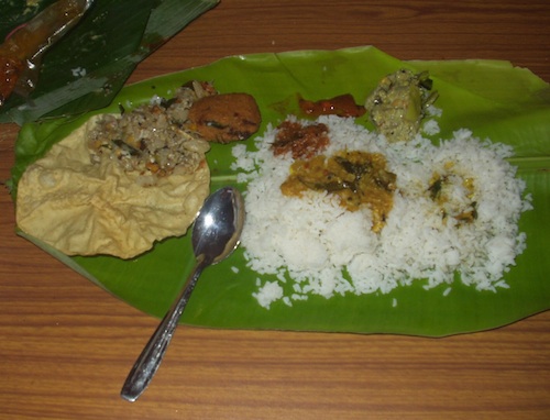 Südindisches Thali