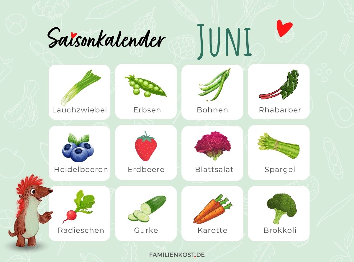 Saisonkalender Juni