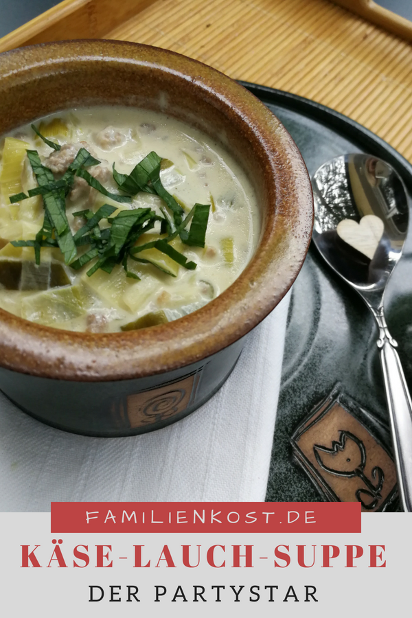 Käse-Lauch Suppe mit Hackfleisch Käse-Lauch Suppe mit Hackfleisch