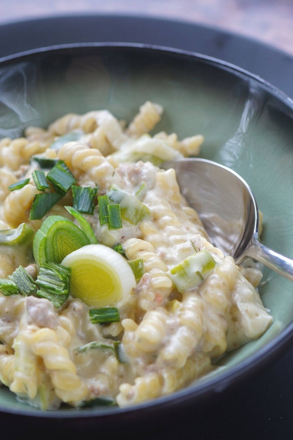 Käse-Lauch-Nudeln mit Hack Käse-Lauch-Nudeln mit Hack