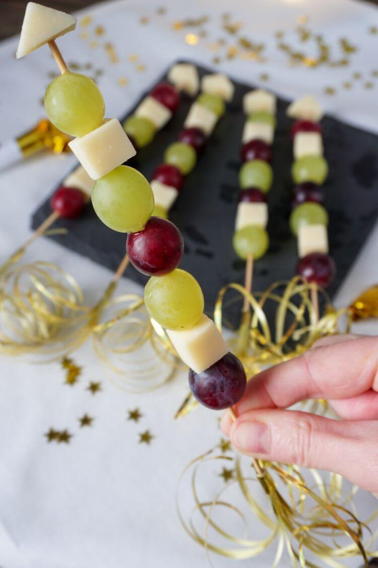 Käse-Trauben-Spieße zu Silvester Käse-Trauben-Spieße zu Silvester