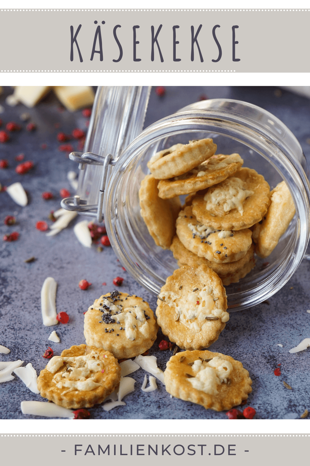 Käsekekse - einfaches Rezept für herzhafte Plätzchen Käsekekse - einfaches Rezept für herzhafte Plätzchen