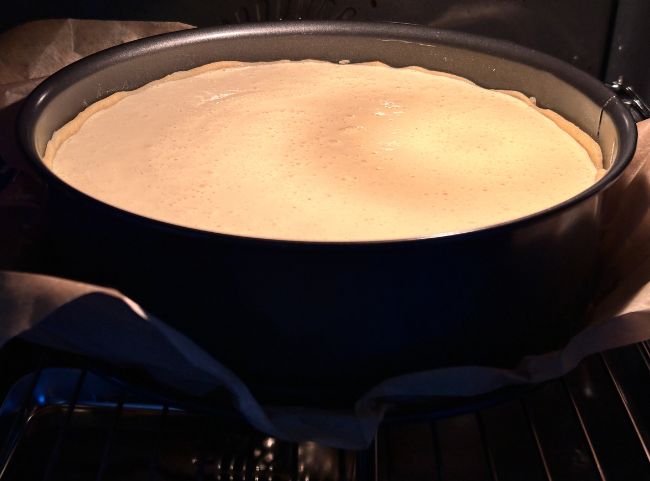 Käsekuchen mit Mohn backen