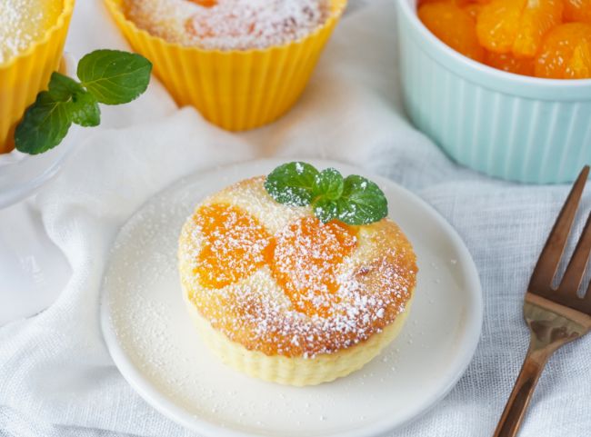 Käsekuchen-Muffins aus der Heißluftfritteuse