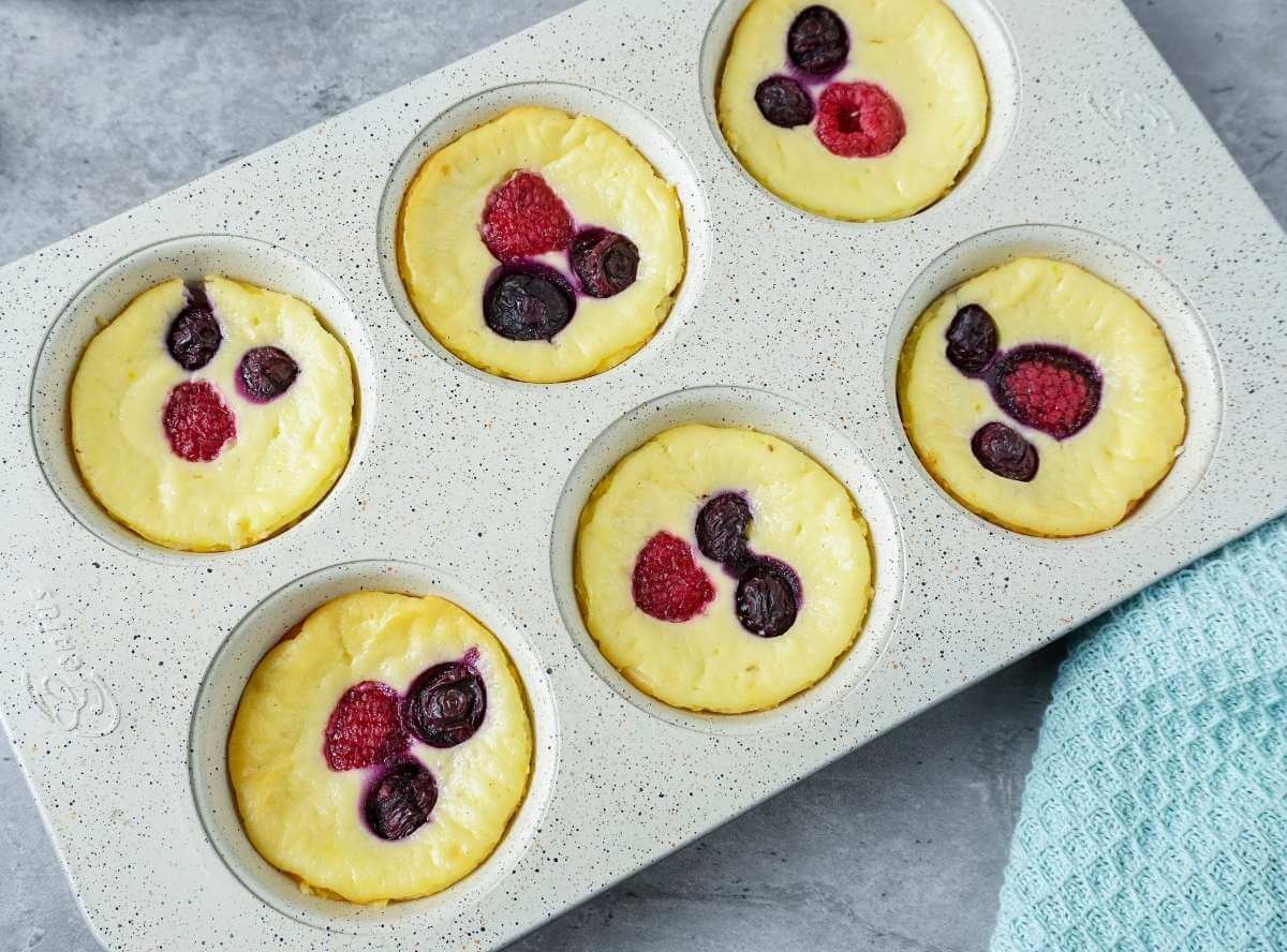 K&auml;sekuchen-Muffins ohne Boden
