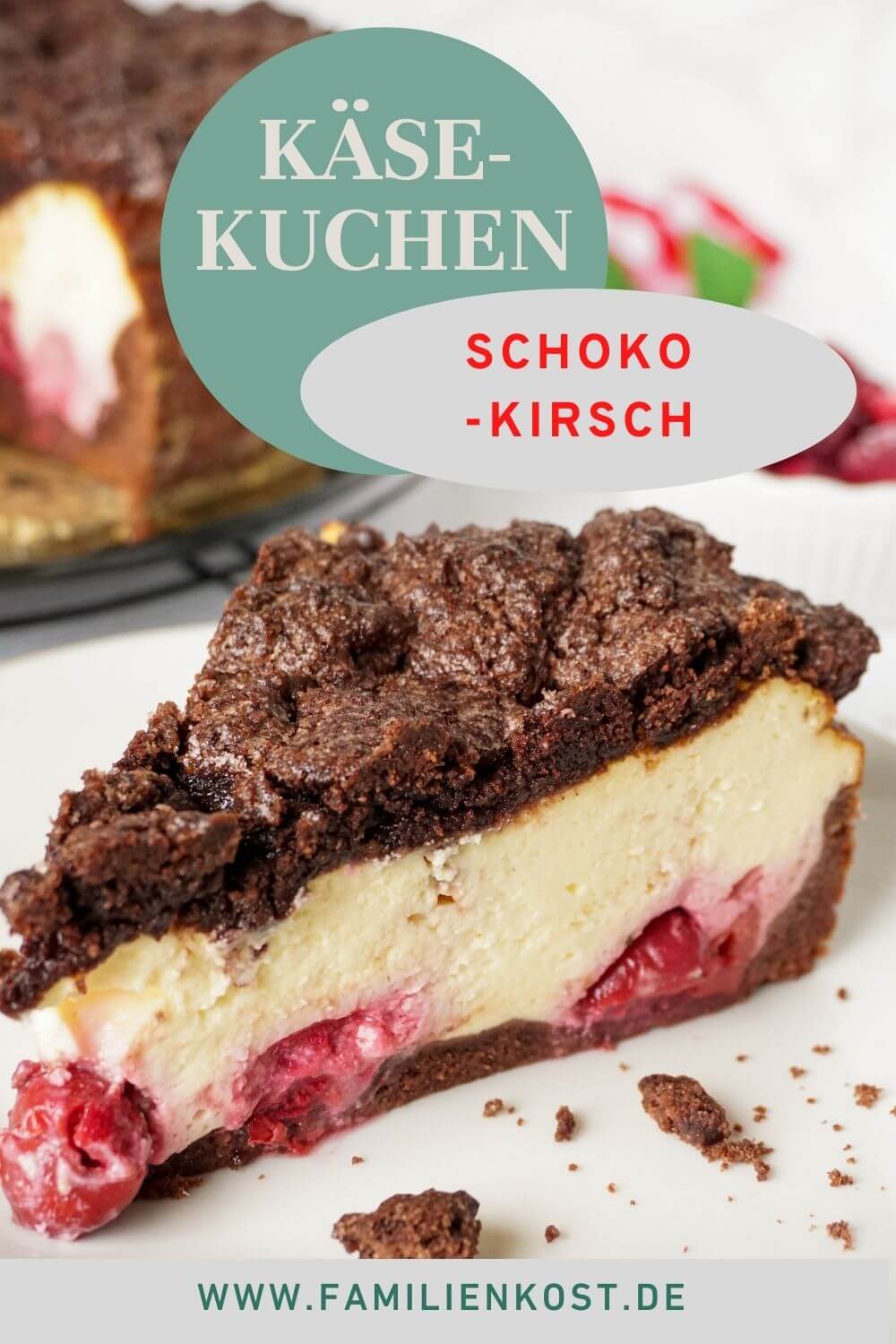Käsekuchen mit Kirschen Käsekuchen mit Kirschen
