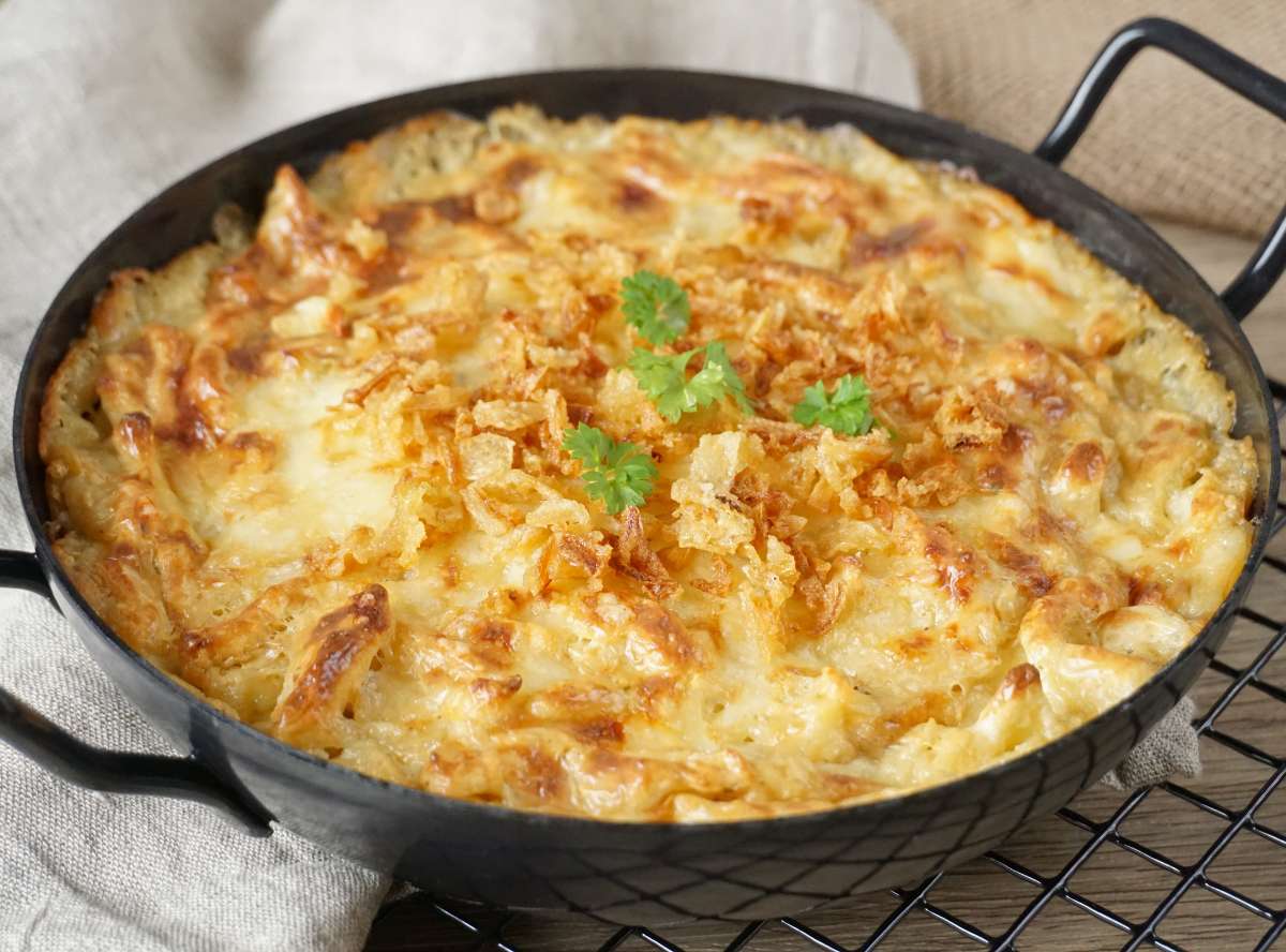 K&auml;sesp&auml;tzle im Ofen selber machen