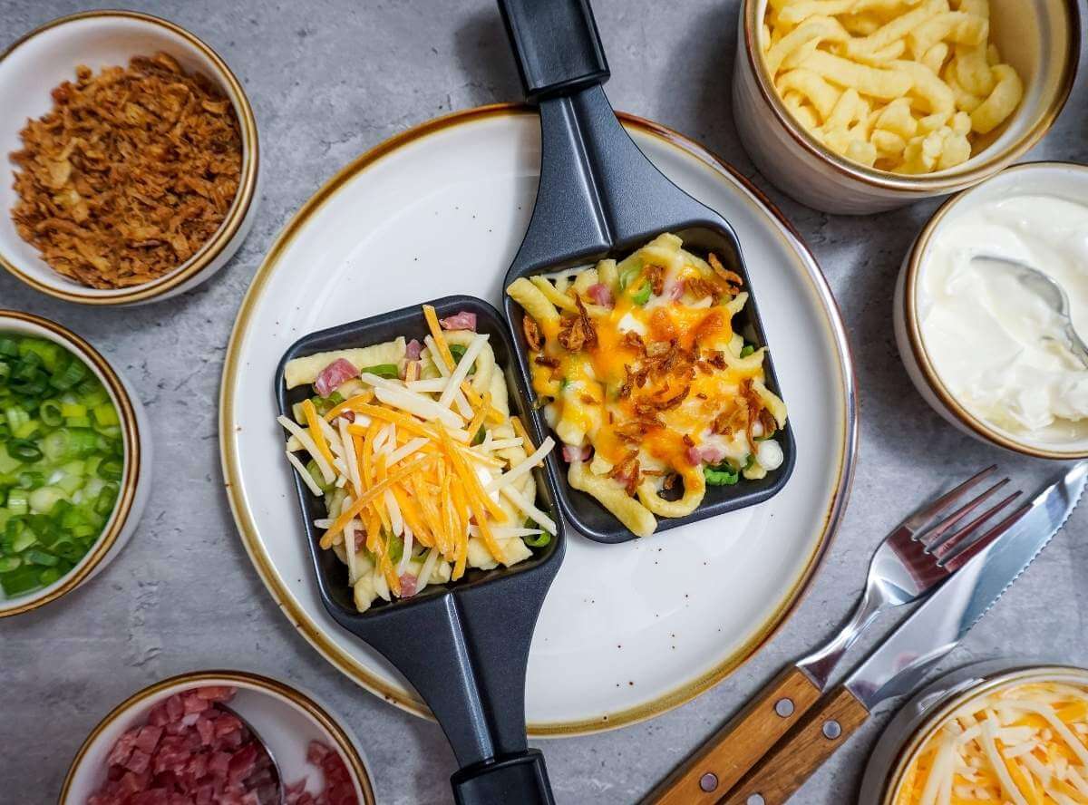 Käsespätzle Raclette Pfännchen
