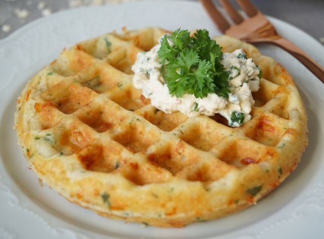 Käsewaffeln mit Gouda