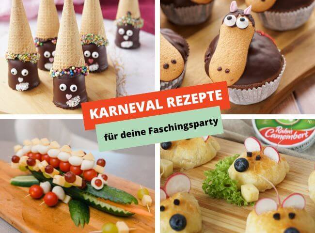 Karneval Rezepte für die Kinder-Faschingsparty