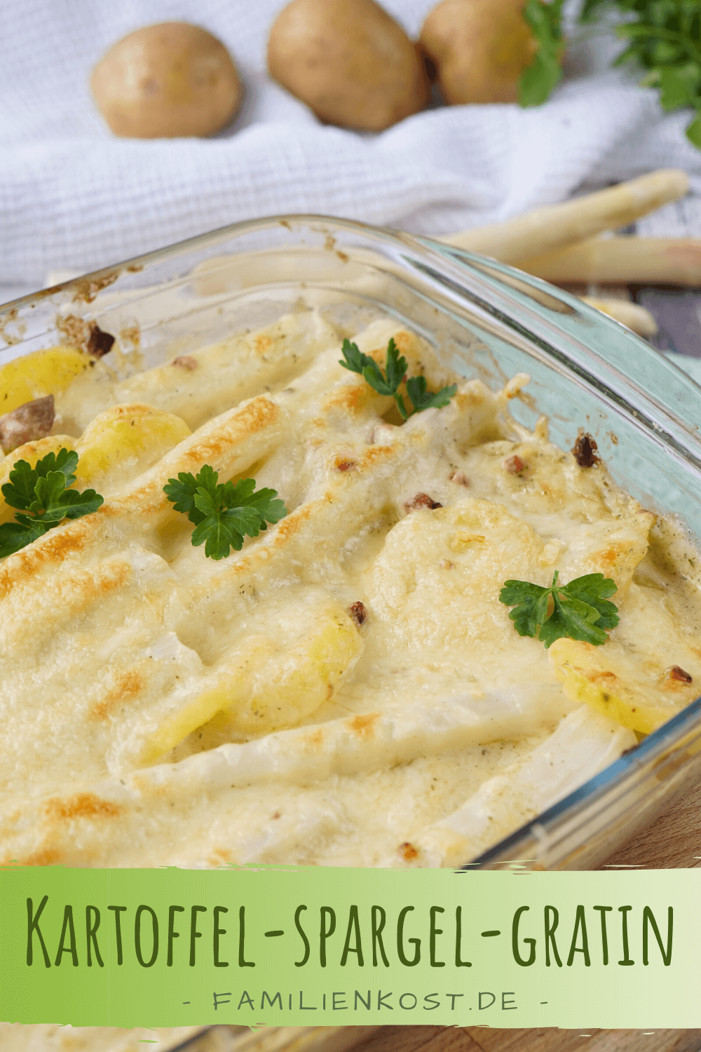 Kartoffel-Spargel-Gratin - ein einfaches Auflaufrezept Kartoffel-Spargel-Gratin - ein einfaches Auflaufrezept