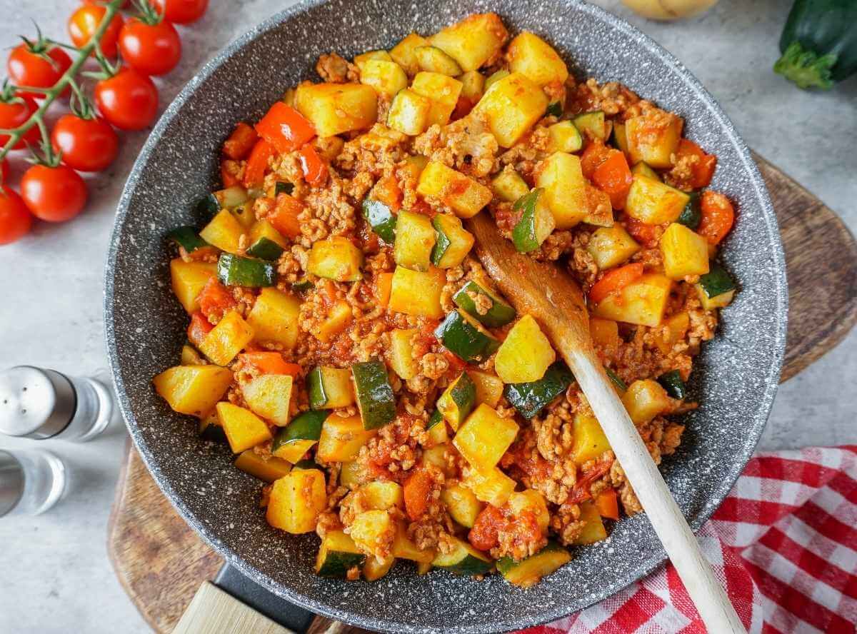 Kartoffel-Zucchini-Pfanne
