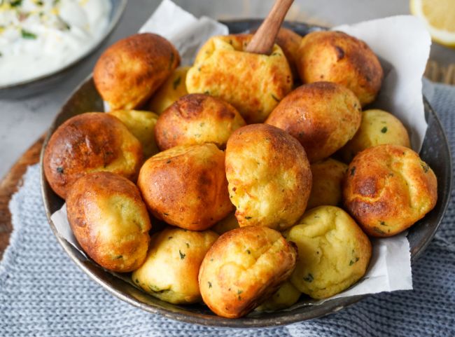 Kartoffelbällchen Heißluftftritteuse