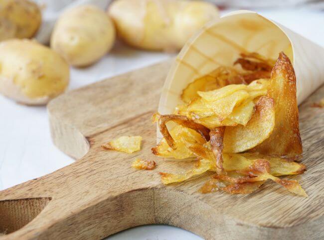 Kartoffelchips Backofen