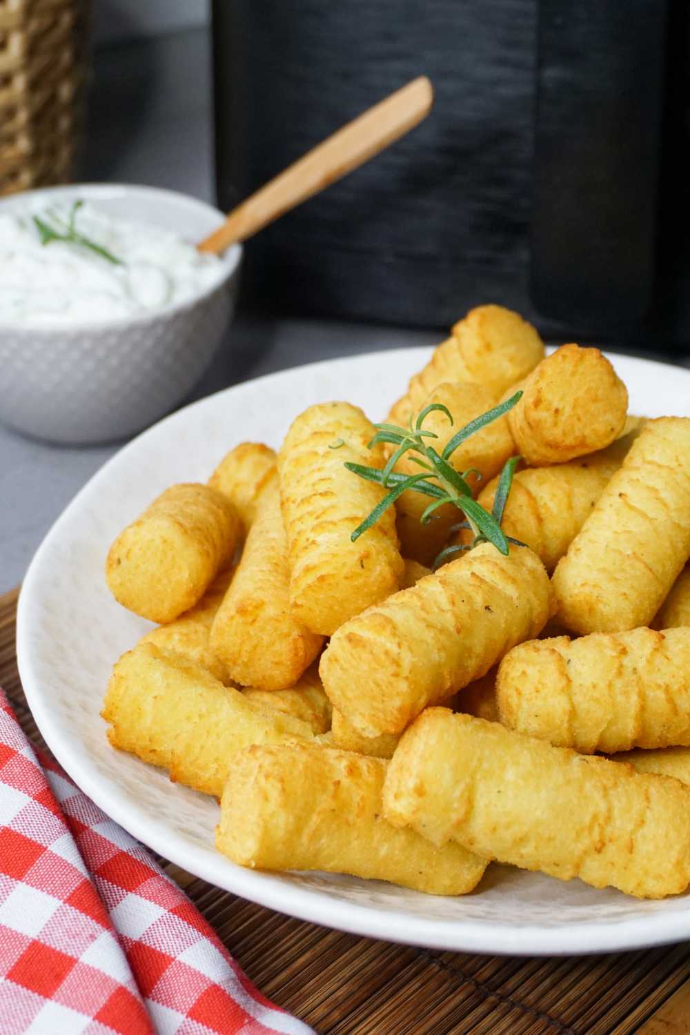 Kartoffelkroketten Heißluftfritteuse Rezept Kartoffelkroketten Heißluftfritteuse Rezept