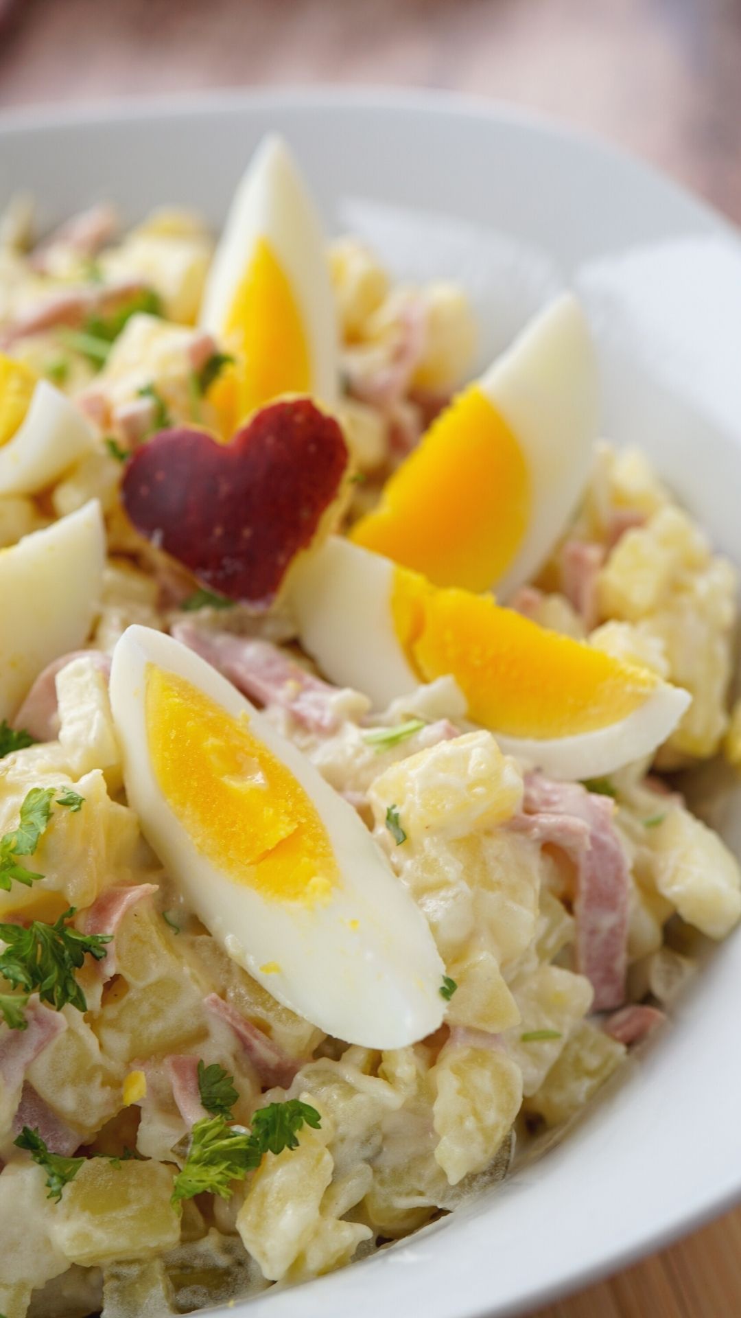 Kartoffelsalat nach sächsischer Art mit Fleischsalat