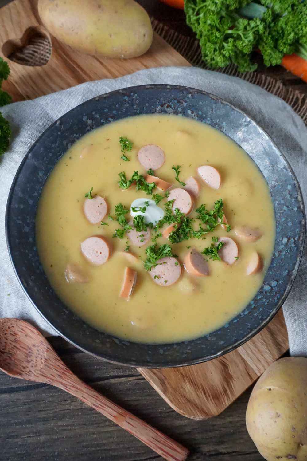 Einfache Kartoffelsuppe wie von Oma