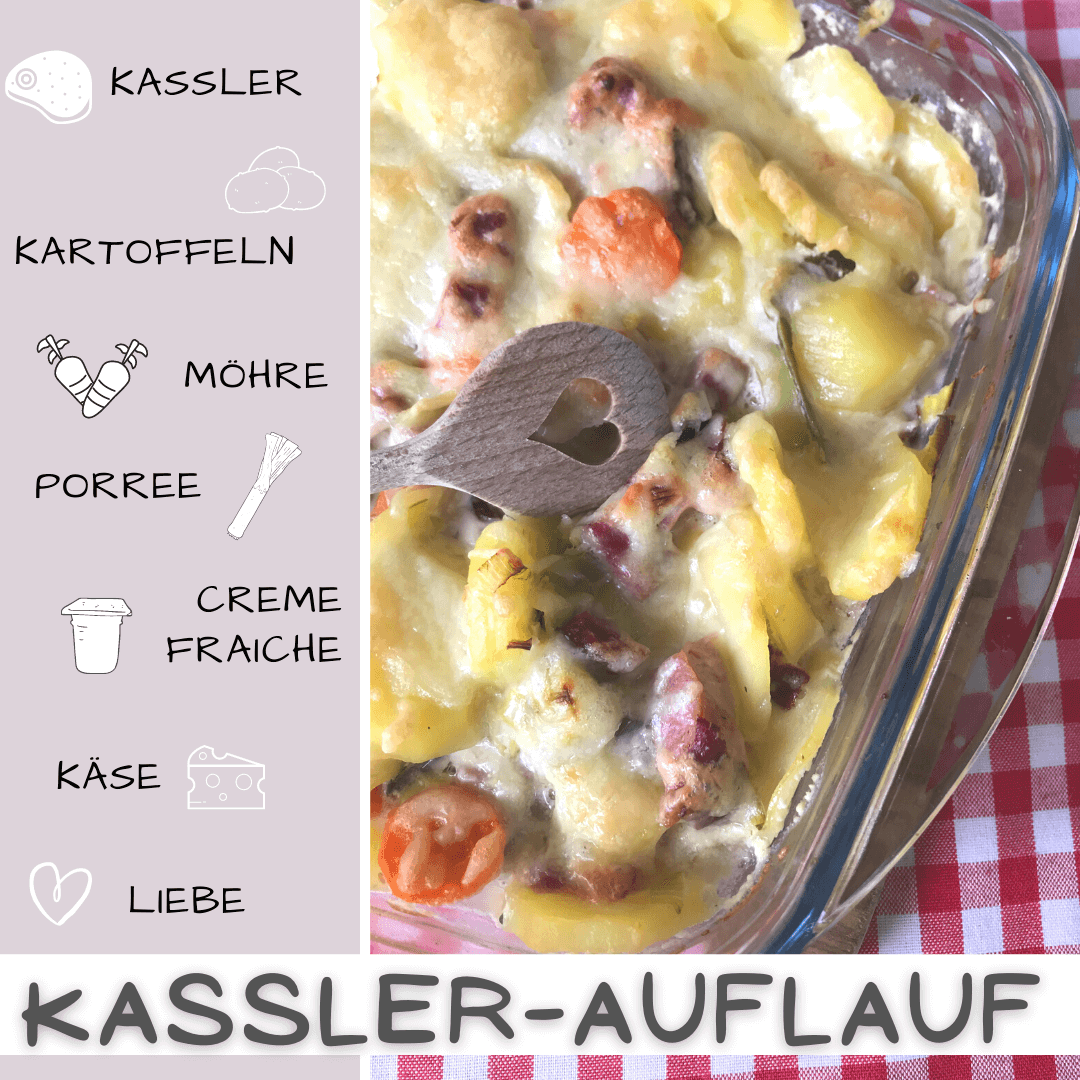 Kassler-Kartoffel-Auflauf mit Porree Zutaten