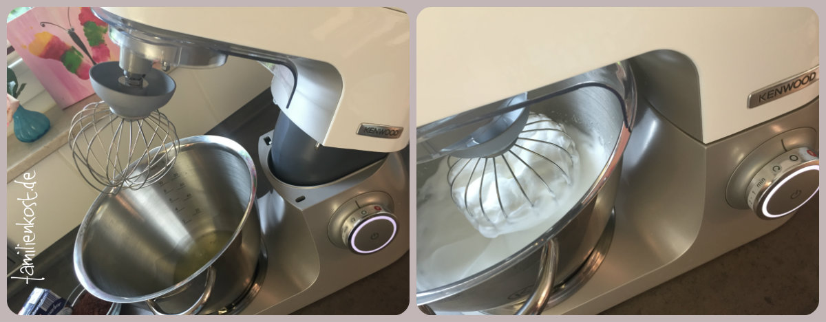 Eiweiß mit der Kenwood Chef Sense steif schlagen