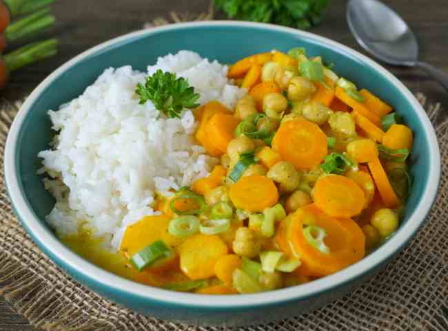 Kichererbsen Möhren-Curry