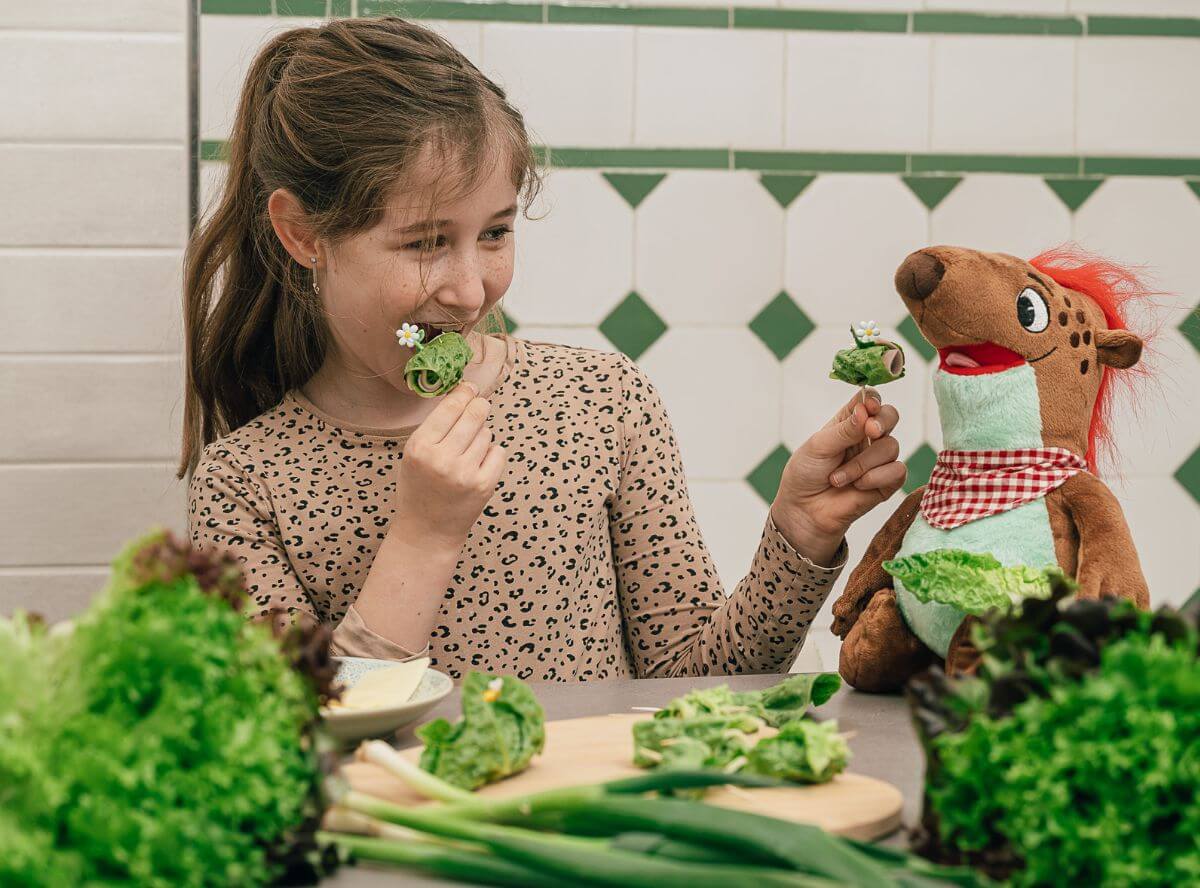 Kinder grünes Essen Kinder grünes Essen