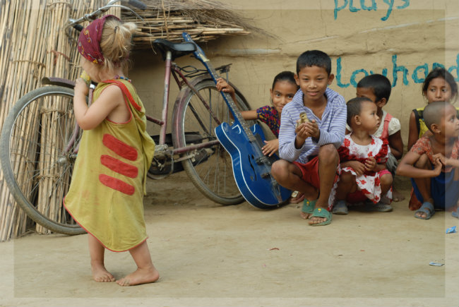 Kinder in Nepal