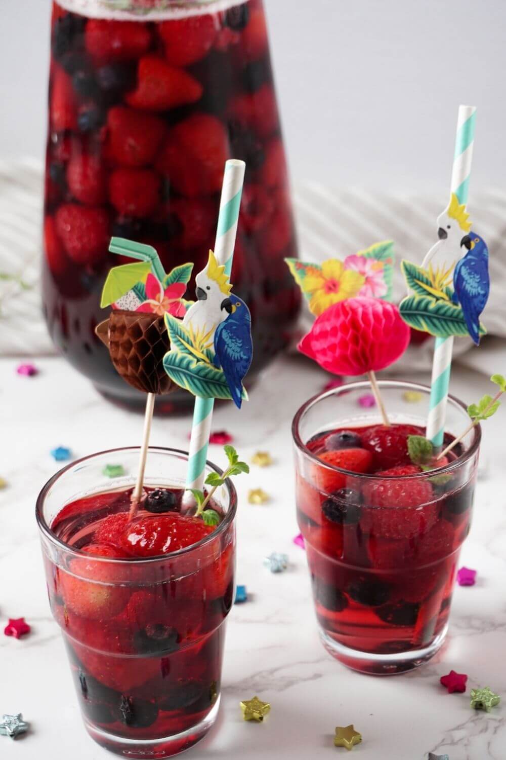 Kinderbowle Mit Himbeeren Und äPfeln - Rezepte Suchen