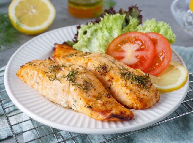 Knuspriger Lachs Heißluftfritteuse