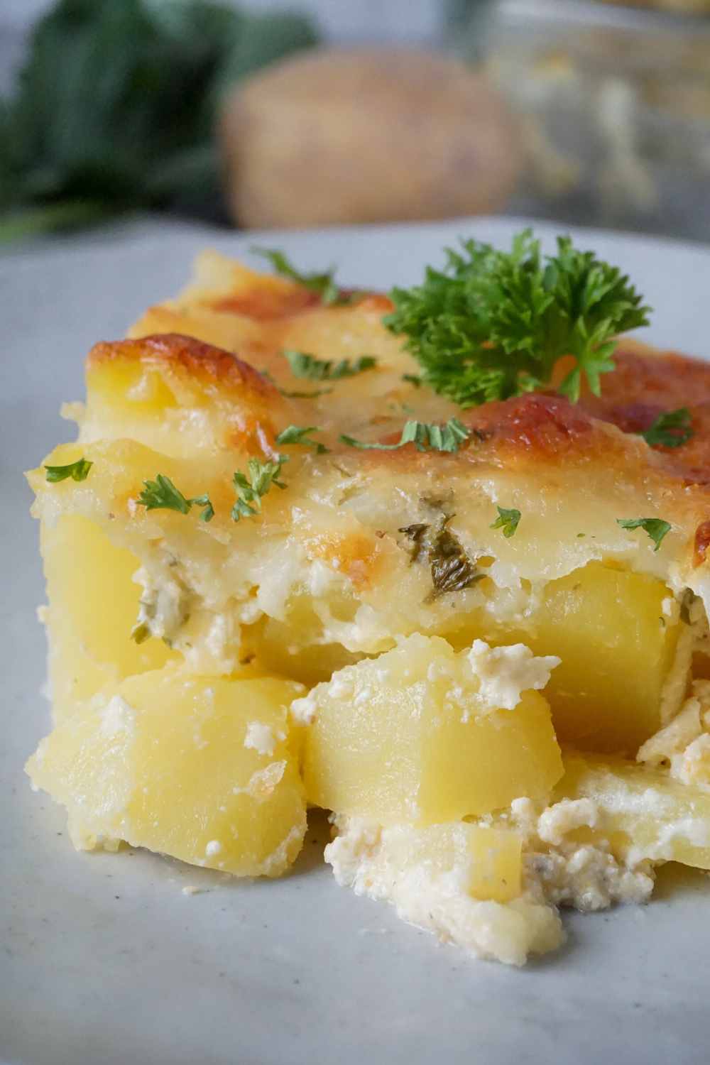 Kohlrabi-Auflauf mit Kartoffeln