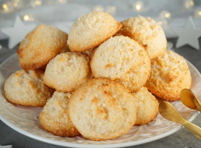 Kokosmakronen mit Milchmädchen