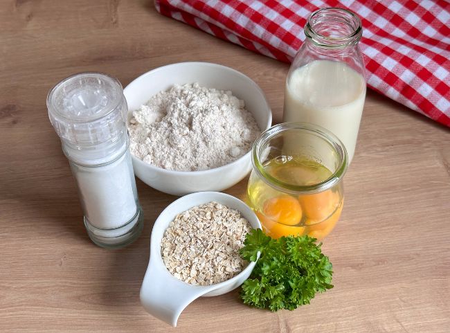 Kräuterpfannkuchen Zutaten Kräuterpfannkuchen Zutaten