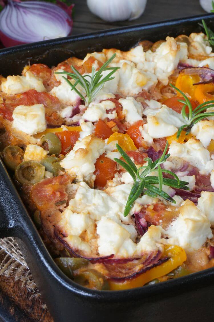Kritharaki Auflauf Feta Rezept