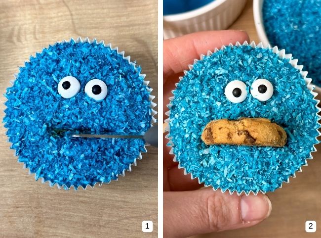 Krümelmonster Muffins - Mund