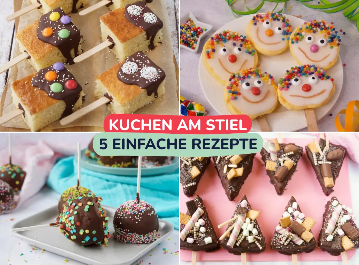 Kuchen am Stiel - 5 einfache Rezepte & Ideen