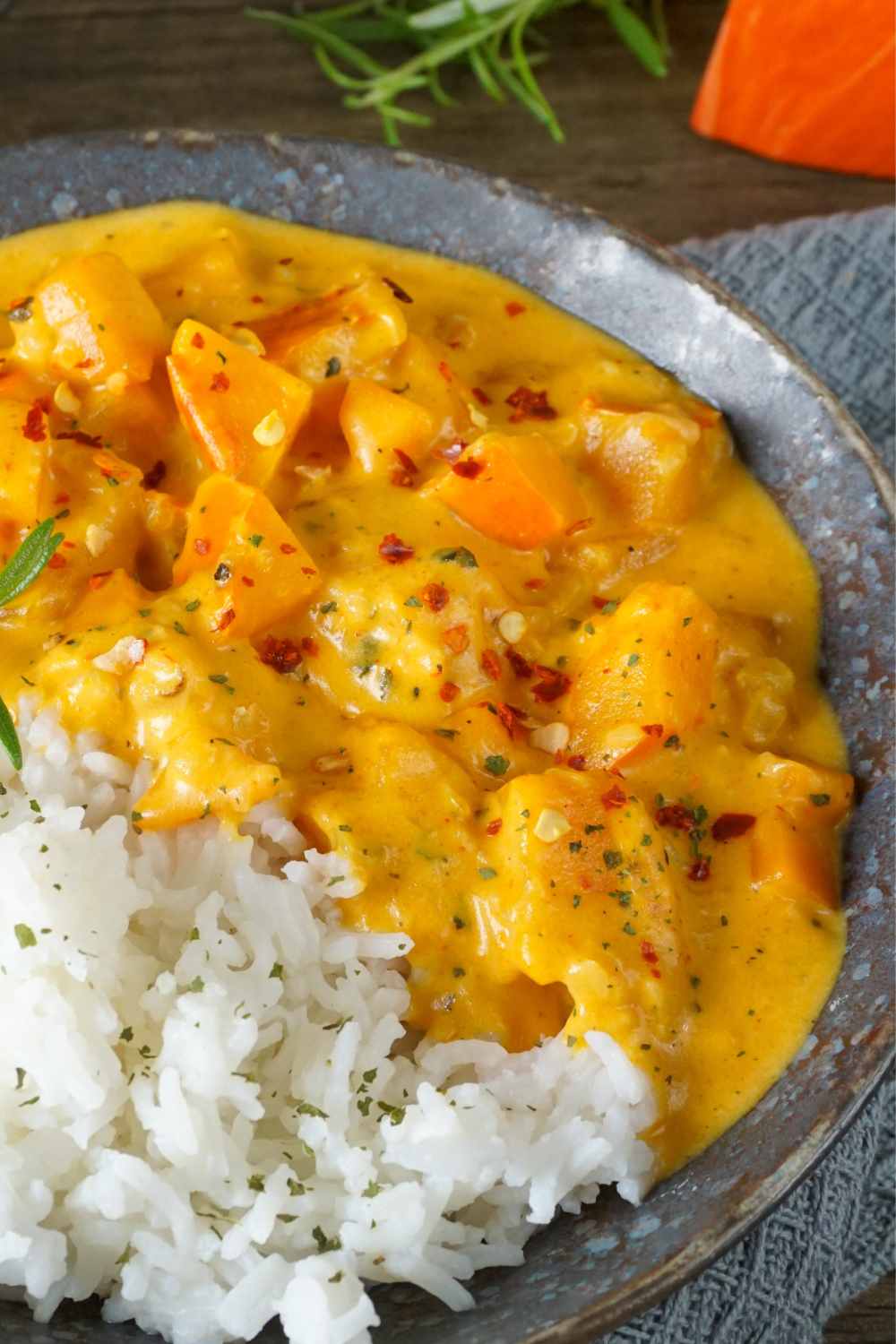 Kürbis-Curry mit Kokosmilch