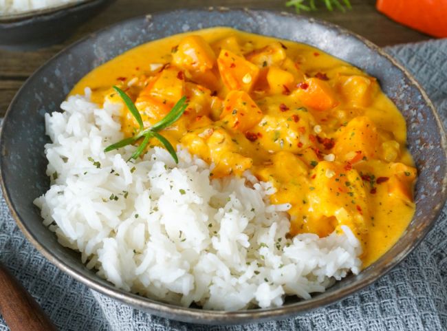 Kürbis-Curry mit Kokosmilch
